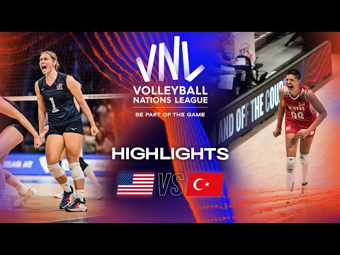 🇺🇸 USA vs. 🇹🇷 TUR - Highlights Semi Finals | Women's VNL 2023