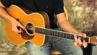Paul Simon Inspired Acoustic Guitar Finger Picking Pattern for Easy Beginner
