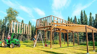 Remote Cabin Visit + Barn Progress & REALLY GOOD NEWS!
