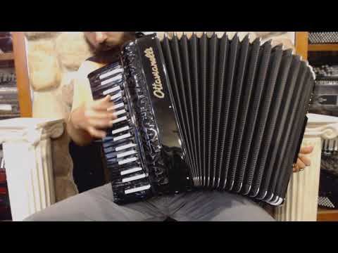 OTTAAERIVMBKINV - Black Inverted Ottavianelli Aero IV Piano Accordion LMMM 37 96 $3999