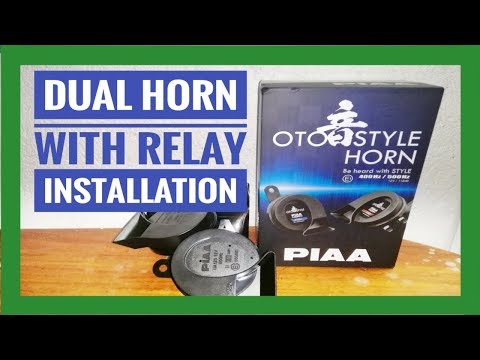 How to install dual horn | Uses of Relay | Motorcycle Horn Installation | PIAA Oto Style Horn