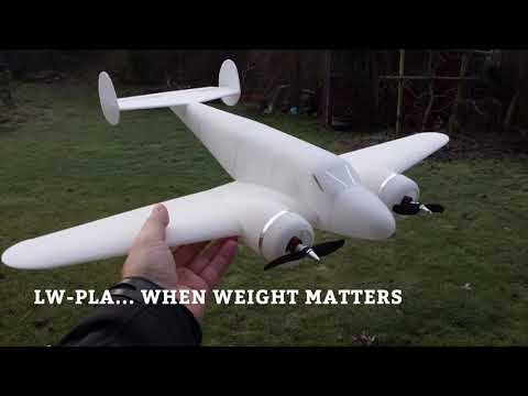 LW-PLA: The 3D printing filament for RC planes