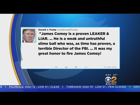 President Trump Lashes Out At Fired FBI Director James Comey
