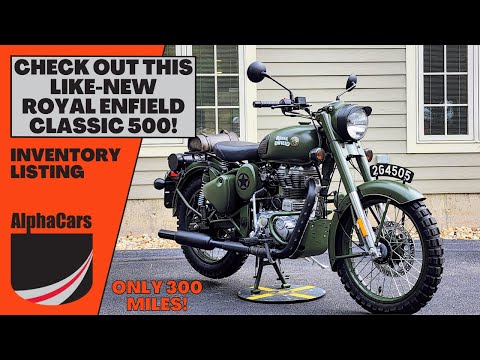 A Museum Quality 2018 Royal Enfield Classic 500 with ONLY 300 Miles!