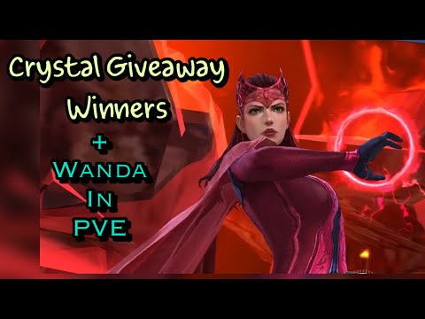 |Crystal Giveaway Winners |+ how Strong is Scarlet Witch T3 in PVE ?