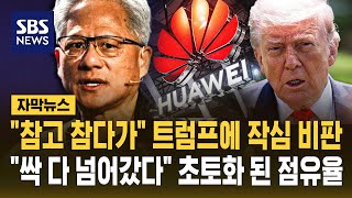 "참고 참다가" 트럼프에 작심 비판.."싹 다 넘어갔다" 초토화된 점유율 (자막뉴스) / SBS