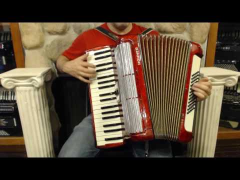 5331 - Red Hohner Tango IM Piano Accordion MM 37 60 $799