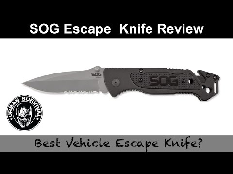 SOG Escape Knife Review 🔪 | Glass Breaker, Seatbelt Cutter & More!