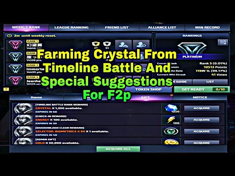 1250 Crystal| Crystal Farming and Special Suggestion For Timeline Battle - Marvel Future Fight