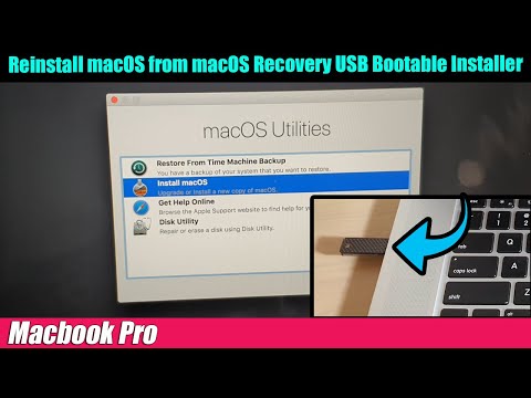 Macbook Pro: How to reinstall macOS from macOS Recovery USB Bootable Installer