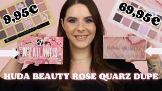 Huda Beauty Rose Quarz DUPE - W7 My Atlantic Palette | Vergleich deutsch