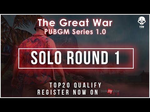 Solo Round1| TGW PUBGM series 1.0 (2min Dealy) #tgw #pubg1.0