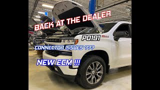 2020 Silverado 3.0 Duramax goes into limp mode / Reduced engine power with P0191