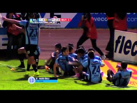 Gol de Obolo. Belgrano 1 - Crucero 0. Fecha 10. Primera División 2015. FPT.