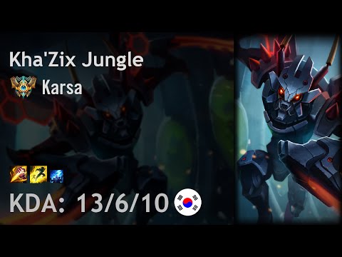 Kha'Zix Jungle vs Rengar - Karsa - KR Challenger Patch 6.17