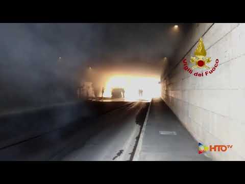 Vigili del Fuoco - Anzola dell’Emilia (BO), Incendio furgone in sottopasso ferroviario - www.HTO.tv