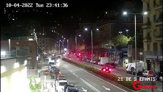 Terremoto a Genova, il momento della scossa ripreso dalla telecamera di sorveglianza