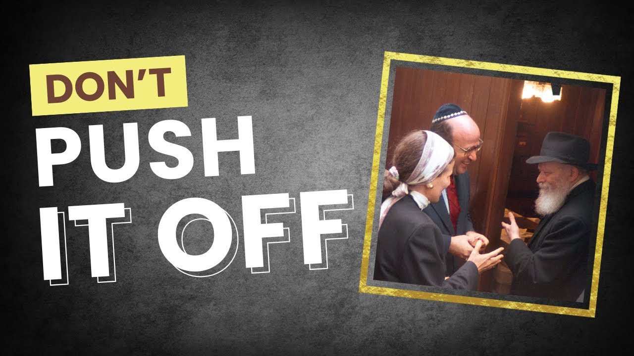 A Once In A Lifetime Opportunity | Jewish Wisdom on Productivity