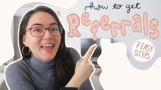 🤝 7 steps to getting referrals as a freelancer (my top tips + free email template)