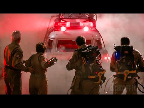 OG Ghostbusters VS Haunted car | Ghostbusters: Frozen Empire | CLIP