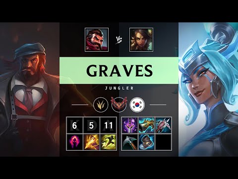 Graves Jungle vs Nidalee - KR Grandmaster Patch 25.11