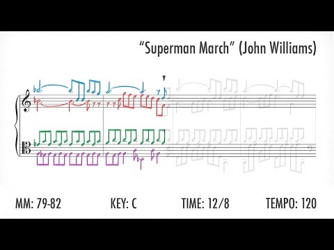 Superman theme (animated score)