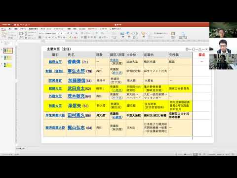 経済経営学科 第46回：菅政権の閣僚人事を採点してみた