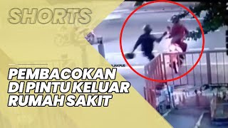 Viral Video Pembacokan Pengendara Sepeda Motor di Pintu Keluar Rumah Sakit, Polisi Tangkap Pelaku