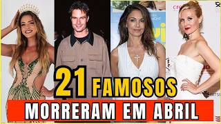 FAMOSOS Amados que Morreram em Abril de 2026 |Adeus Inesperado| ARTISTAS que PARTIRAM #Parte 2 2026]
