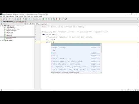 Python Program to reverse the string