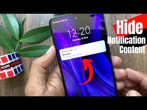 How To Hide Notification Content In Redmi Note 9 Pro | Hide Notification Content Redmi