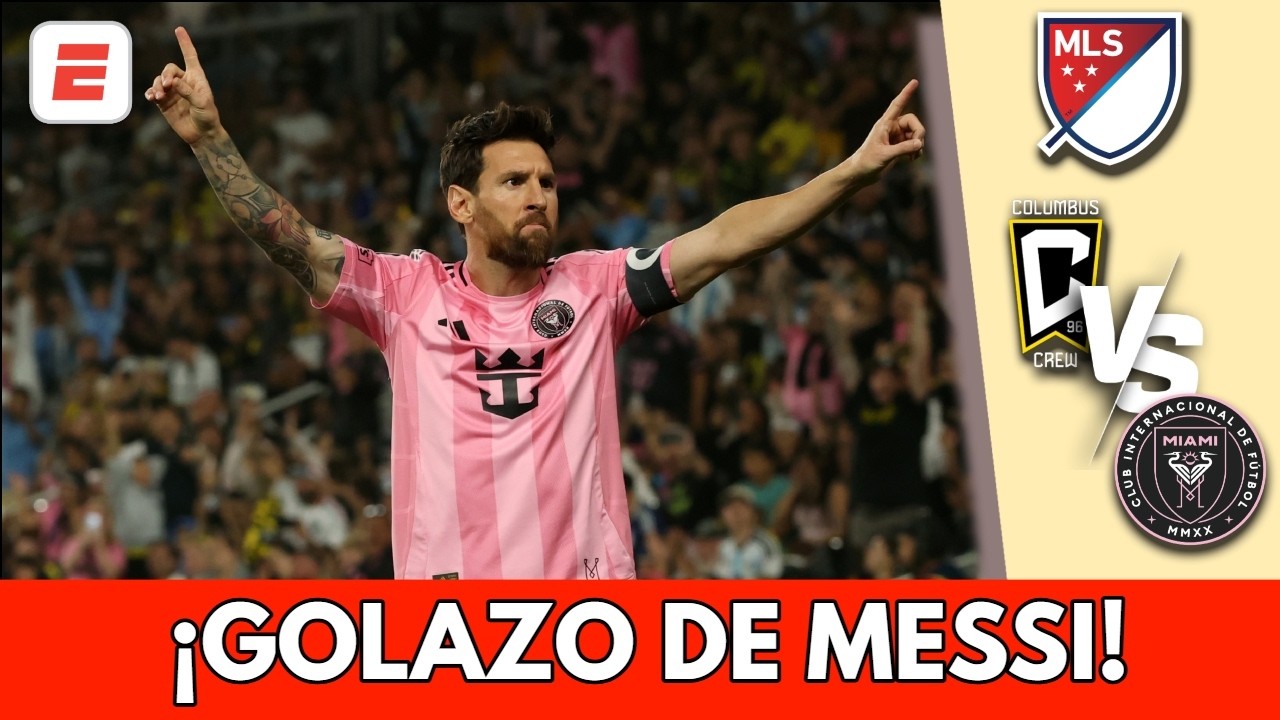 El GOLAZO DE TIRO LIBRE DE MESSI al COLUMBUS CREW es de otro PLANETA ¡La magia sigue INTACTA! | MLS