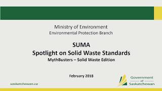 Spotlight on Solid Waste Standards (E2) – Convention 2018