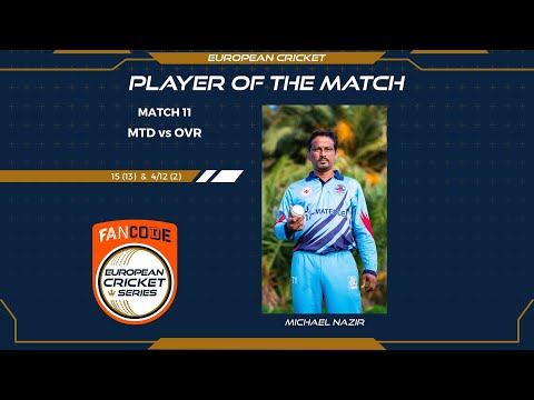 POTM: M.Nazir - MTD vs OVR | Highlights | FanCode ECS Malta Encore Day 3 | Malta 2021
