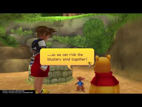 Kingdom Hearts Re:Chain of Memories (PS4) Story Cutscene #61 Sora and Pooh found Roo