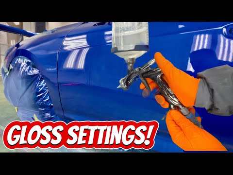 How to Setup Your Spray Gun to Spray Off The Gun Mirror GLASS Finishes!