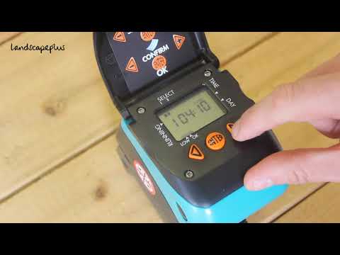 Programming a Claber Video-2 Plus Irrigation Timer