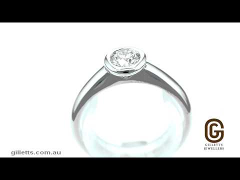 .59ct brilliant cut diamond white gold engagement ring