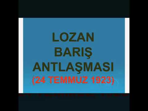 Lozan Barış Antlaşması slayt