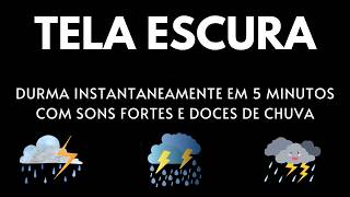 Ruído de Chuva para Dormir e Relaxar 🌧 10 HORAS | Tela Preta