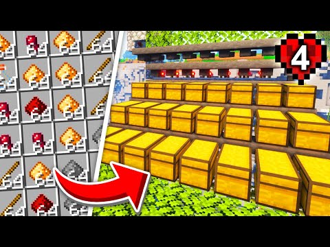 I Built The Most Efficient WITCH FARM In Minecraft Hardcore! (#4)