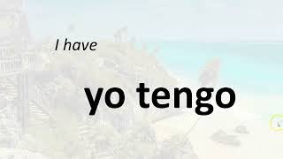 Easily Learn Spanish, I HAVE / TENGO