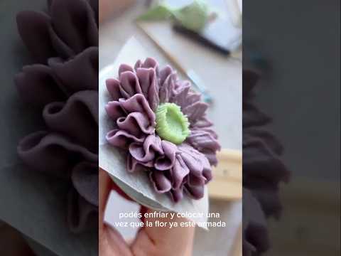 El secreto de las flores de gerbera realistas con duya 150 #buttercreamflowers #cakedesign #tutorial
