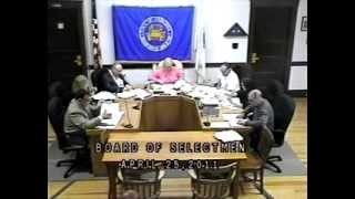 preview picture of video 'Uxbridge Board of Selectmen: 2011-04-25. T.M. Michael Szlosek Caught Throwing Out Town Records !'