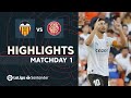 Resumen de Valencia CF vs Girona FC (1-0)