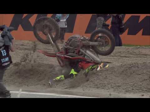 Adam Sterry crash MXGP of The Netherlands 2016 - Assen - motocross
