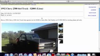 Craigslist Lima Ohio Used Cars - Local For Sale by Owner Options Available in October 2012
