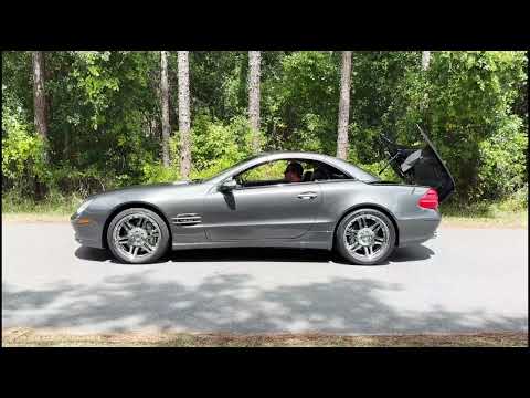 42k Mile 2004 Mercedes Benz SL600 Designo Graphite Edition Driving 06042024
