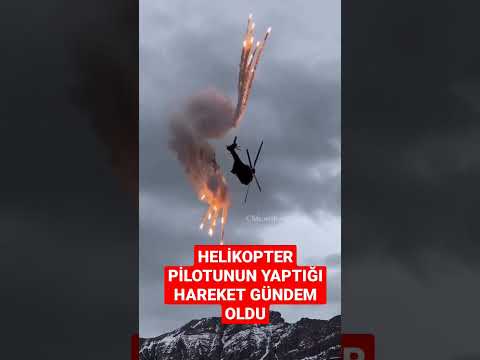 HELİKOPTER PİLOTUNUN YAPTIĞI HAYRANLIK İÇİNDE İZLENDİ!! #shorts #uçak #pilot #short #helicopter
