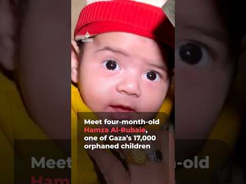 Meet Hamza Al-Rubaie, one of Gaza’s 17,000 orphaned children | AJ #shorts